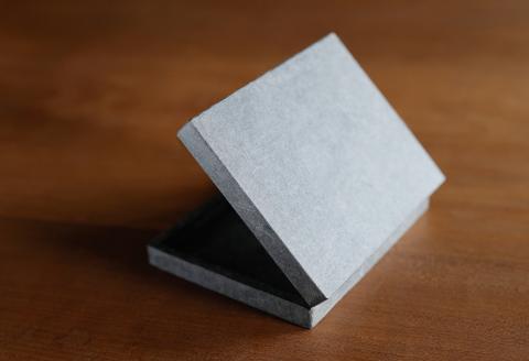 200323石州和紙布織／名刺入れ〈揉紙・藍染〉