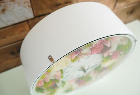 320293【華やかに時を刻む】フラワーアレンジ花時計