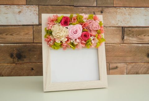 320294【思い出に花を添えて】フラワーアレンジフォトフレーム