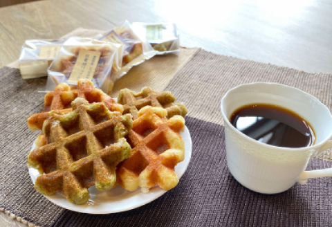 エゴマワッフルセット