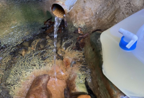 千原温泉（源泉100％）　温泉水10L