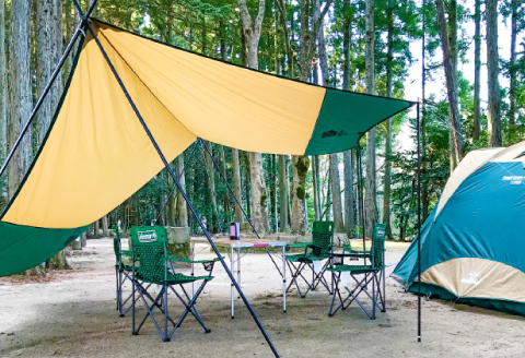 石見ワイナリー カヌーの里おおち オートキャンプ場 プライベートサイト 宿泊補助券【3000円分 アウトドア キャンプ 宿泊 車2台 自然 プライベート ペット同伴可能 のんびり 焚き火】