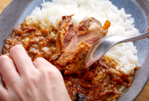 鴨のカレー 250g×3個セット【カモ 手羽元 ジビエ カレー スープカレー レトルト 常備食 おかず 簡単調理 セット】