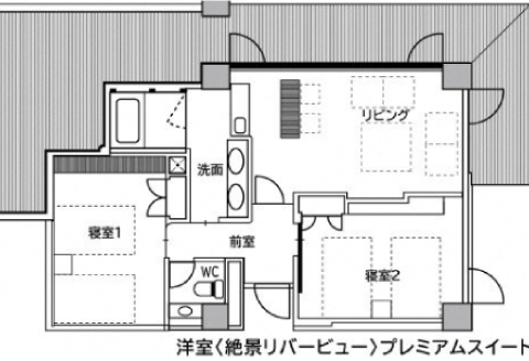 絶景リバービュープレミアムスイート【素泊まり1泊/2名様/1室】＋Sanbe（三瓶）Merlot/Marslan2020