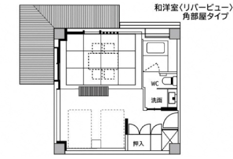 和洋室リバービュー角部屋タイプ【素泊まり1泊/2名様/1室】＋Sanbe（三瓶）Merlot/Marslan2020