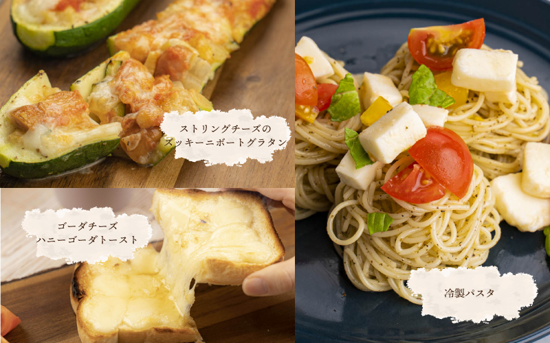 ナチュラルチーズ5種詰合せ（モッツァレラ2種・ストリング・ゴーダ・カマンベール）