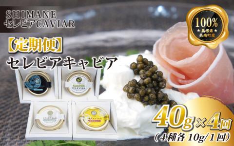 【定期便4回】セレビアキャビア（4種各10g）