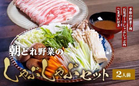 【先行予約】【数量限定】朝どれ野菜のしゃぶしゃぶセット 2人前