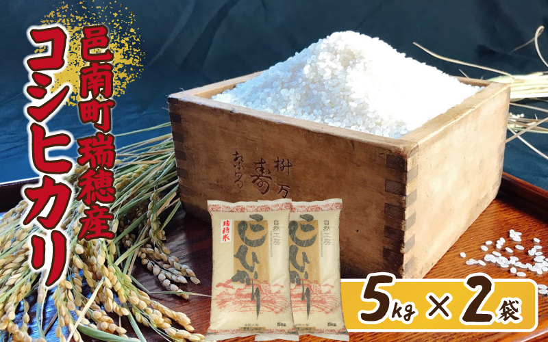 令和7年産邑南町瑞穂産コシヒカリ10kg（5kg×2）