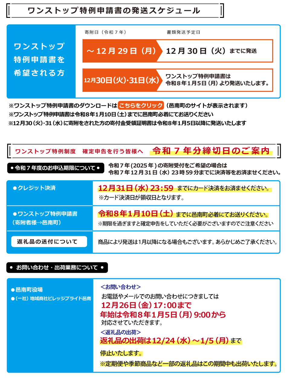 年末年始の対応について