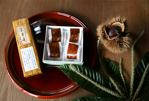 【手作り】天然栗とてんさい糖だけを使ったマロングラッセと純栗羊羹のセット