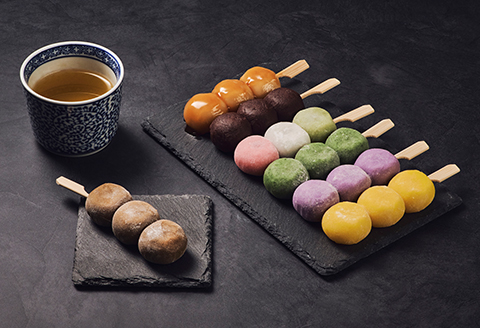 定番から特産豆茶味まで7種14本のだんごバラエティセット【配送不可地域：離島】