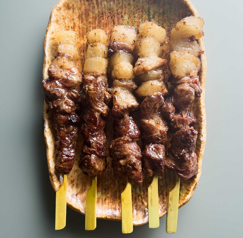 【人気のジビエ】猪にくに串(5本×2パック)【配送不可地域：離島】