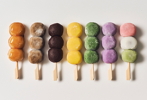 定番から特産豆茶味まで7種14本のだんごバラエティセット【配送不可地域：離島】