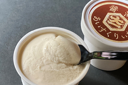 【ふるさと納税オリジナル返礼品】大仲屋本店のこだわり＆人気の醤油アイス×地酒アイス6個セット【配送不可地域：離島】