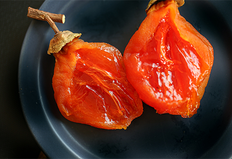 有機JAS認証オーガニック西条柿で作った生干しつるし柿〈1縄10個〉