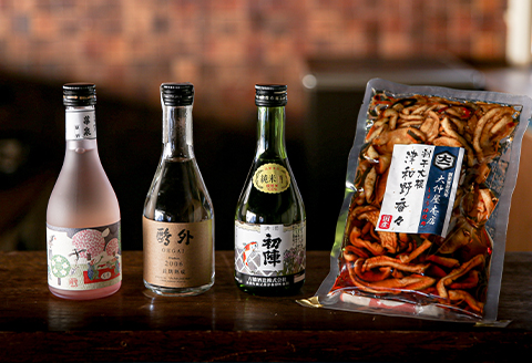 【飲み比べ・晩酌セット】津和野町の地酒3本とおつまみのセット(300ml×3本)