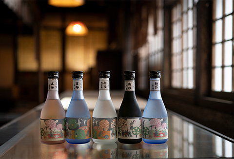 安野光雅デザインラベル　原酒5本セット