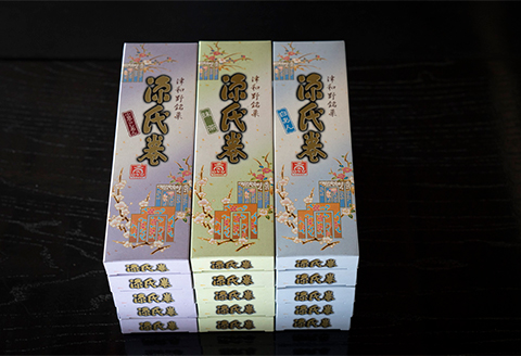 【味比べ】津和野銘菓「源氏巻」小豆こしあん・白あん・抹茶あん　食べ比べ15本セット