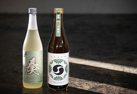 純米吟醸酒【奏】・本醸造酒【華泉】720mlx2本セット