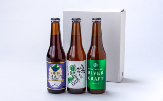クラフトビール各種セット(ブルーベリーエール・山椒ホワイト・吉賀茶エール)【配送不可地域：離島】