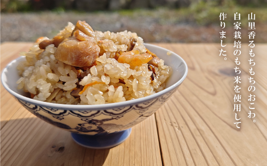 山里のとり肉おこわ(4パックセット)【配送不可地域：離島】