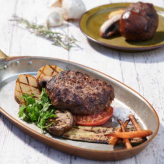 イノシシ100%ハンバーグ【プレーン】　4個セット【配送不可地域：離島】