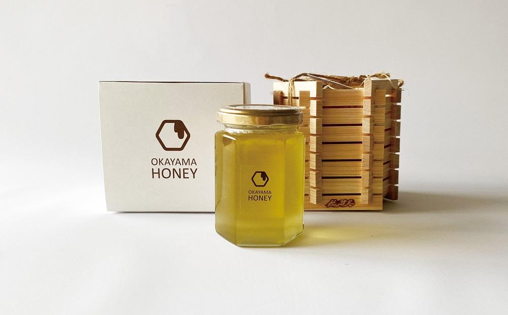 ハチミツ おかやまハニー（180g×1個）木枠入り