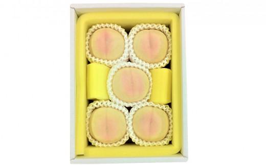 桃 2026年  清水 白桃 5玉 合計約1.3kg  2026もも モモ 岡山市産 国産 フルーツ 果物 ギフト