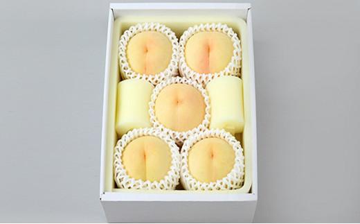 桃 2026年 ご家庭用 白桃（晩生種） 5～6玉 合計約1.5kg もも モモ 岡山県産 国産 フルーツ 果物 ギフト