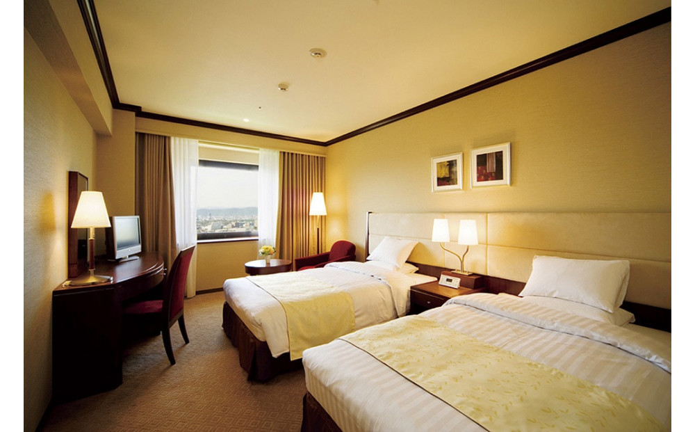 【岡山国際ホテル】平休日1泊朝食付 ペア宿泊券《スタンダードツイン》