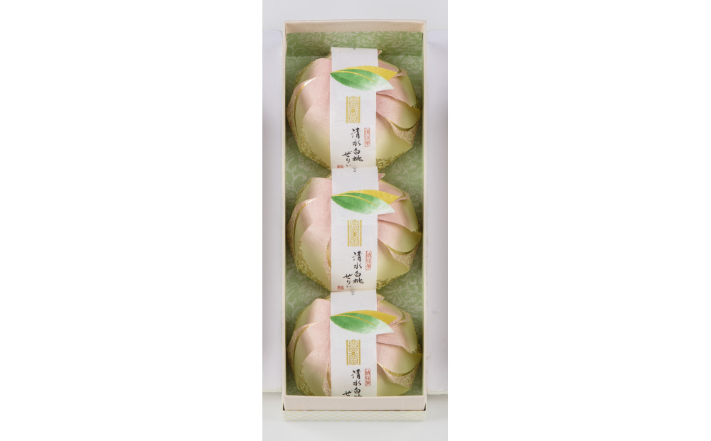 〈宗家 源吉兆庵〉清水白桃ぜりぃ3個入〈高島屋選定品〉