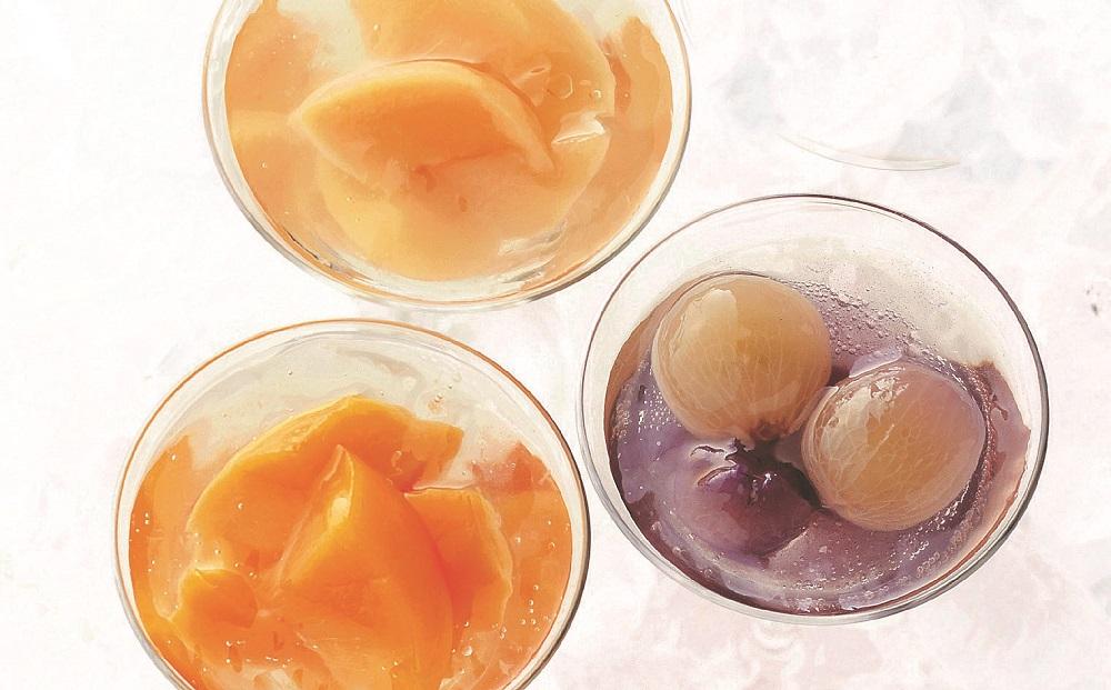 岡山県産 桃・ぶどう ジュレ 110g×3本セット