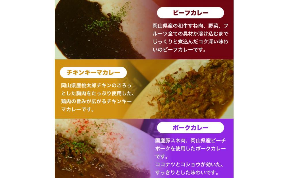 MARS LABオリジナル岡山カレー 3種食べ比べセット（200ｇ入り各3食 　9食分)