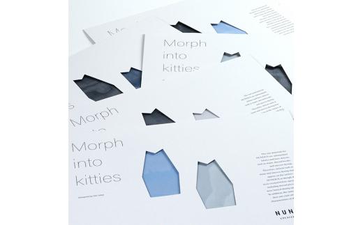 インテリア 小物 NUNOUS モルフ イントゥ ア キャット ＆ モルフ イントゥ キティズ set-4【カラーおまかせ】