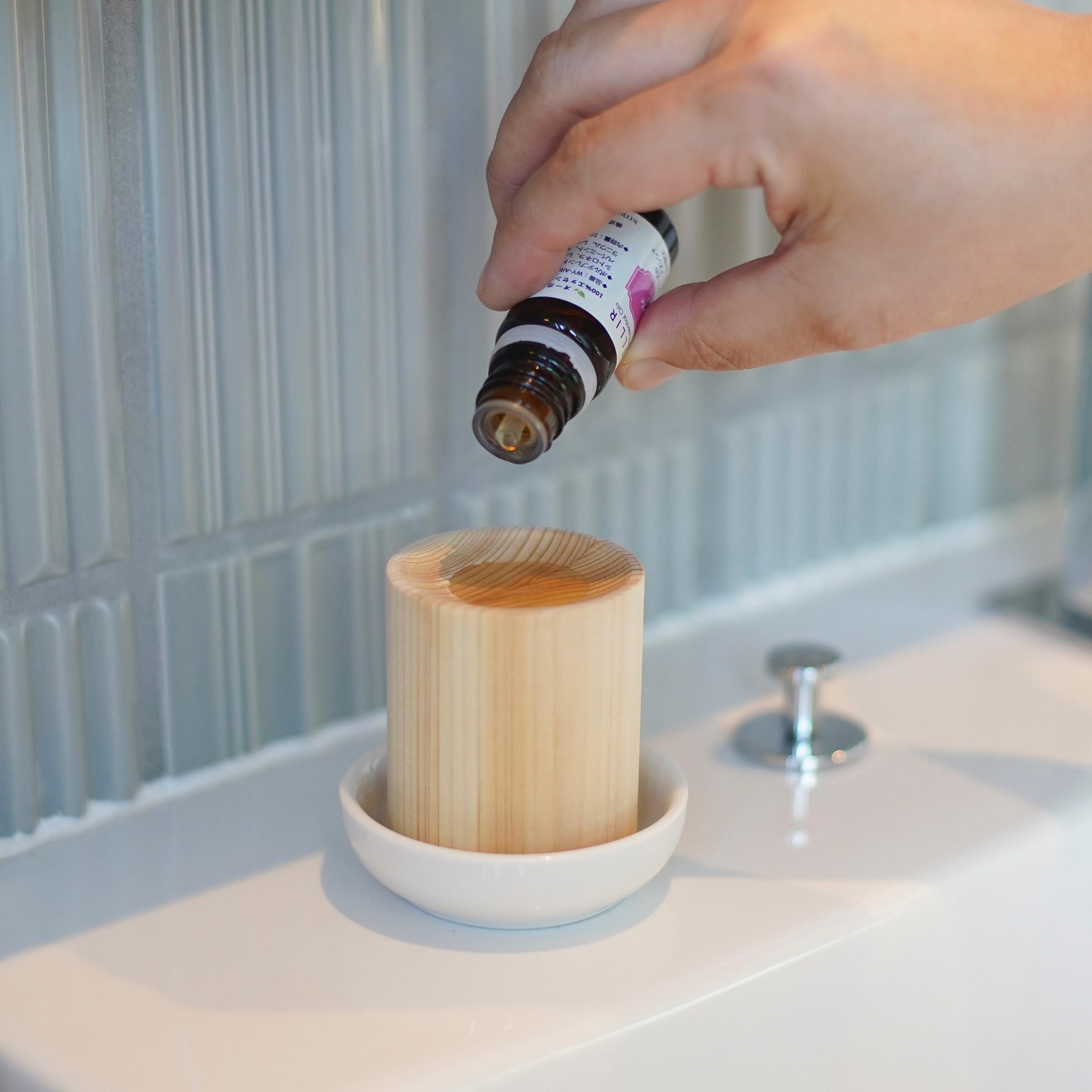 岡山県産ヒノキのアロマディッシュ 3点セット S M L アロマ ディフューザー アロマウッド  岡山県産ヒノキ kitoen（木と縁）