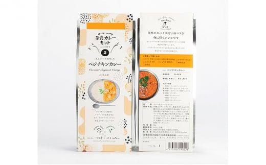 いなほ屋 × cotan 菜食 カレー キット2種 初級編B（ベジチキン＆ラッサム）