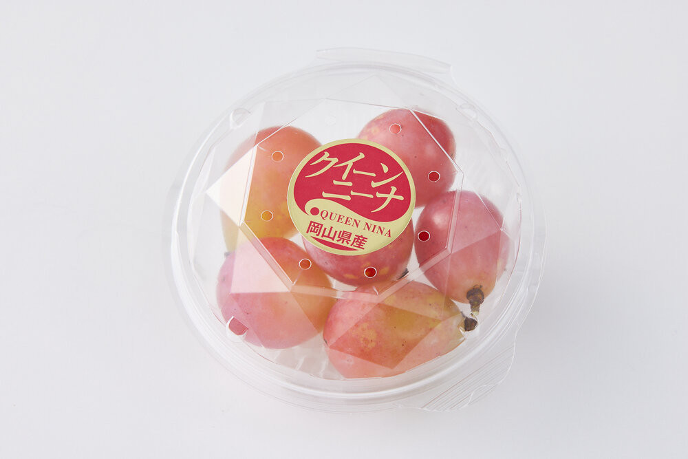 ぶどう 2026年  岡山市産 クイーンニーナ 粒（カップ）100g×12 渡邊農園