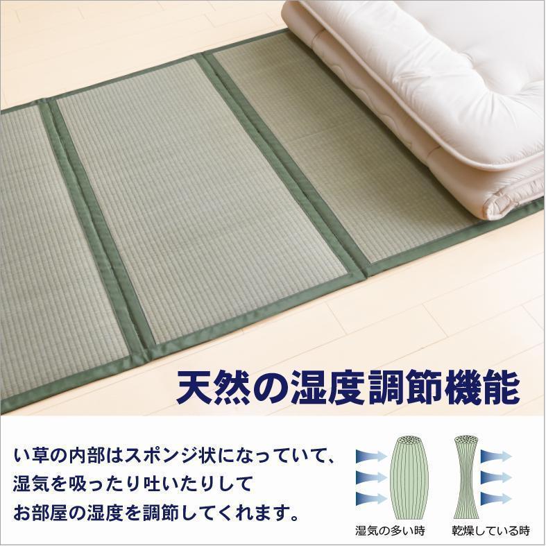 国産い草使用 リバーシブル畳マット TOIRO ダブル ナチュラル