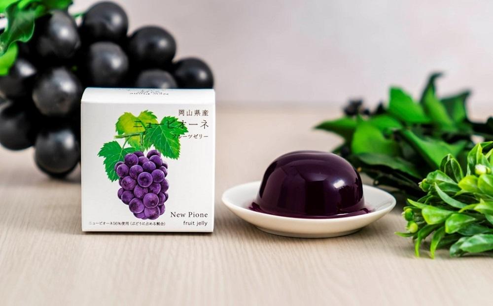 岡山県産フルーツゼリー（清水白桃、マスカット、ニューピオーネ、中山金桃）詰合せ 9個入り