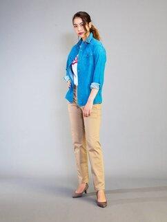 ハイブリッドチノ ベージュ/レディス　LLサイズ [BET-03L-123]