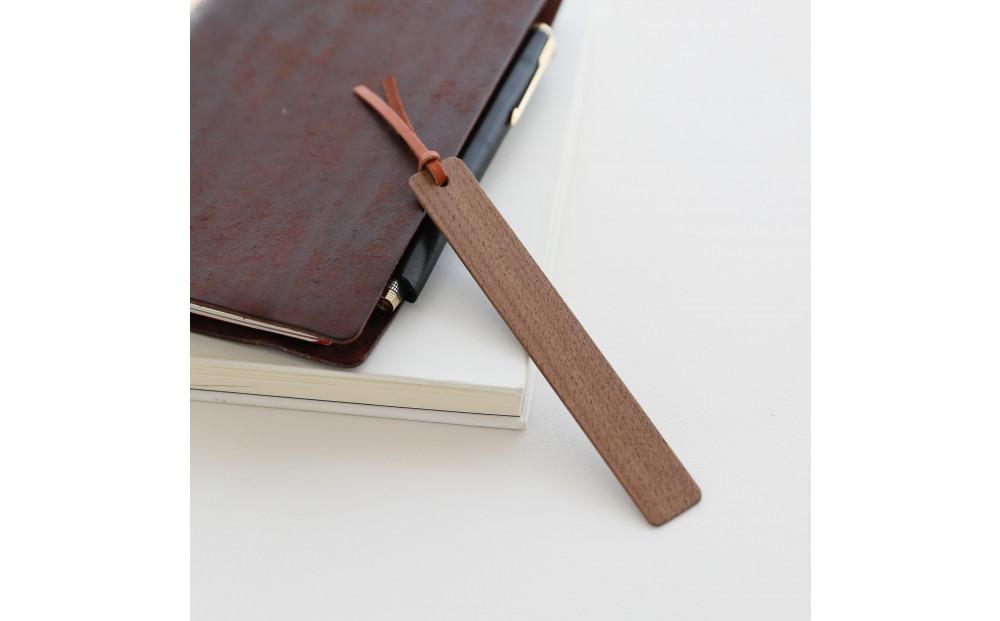 木製しおり スリムタイプ 2個セット【ギフト用】