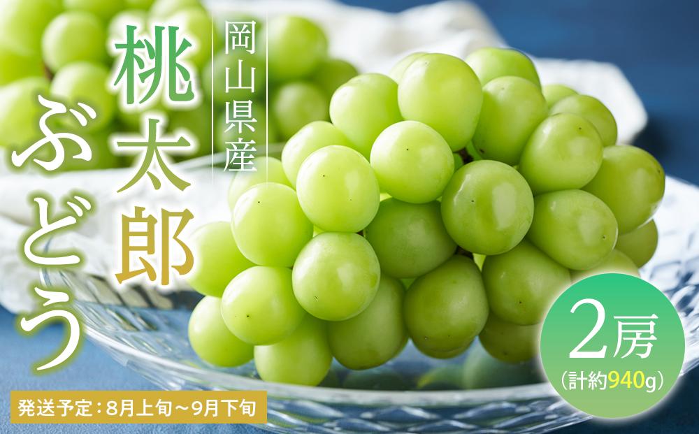 ぶどう 2026年  桃太郎ぶどう2房（合計約940g） ブドウ 葡萄  岡山県産 国産 フルーツ 果物 ギフト
