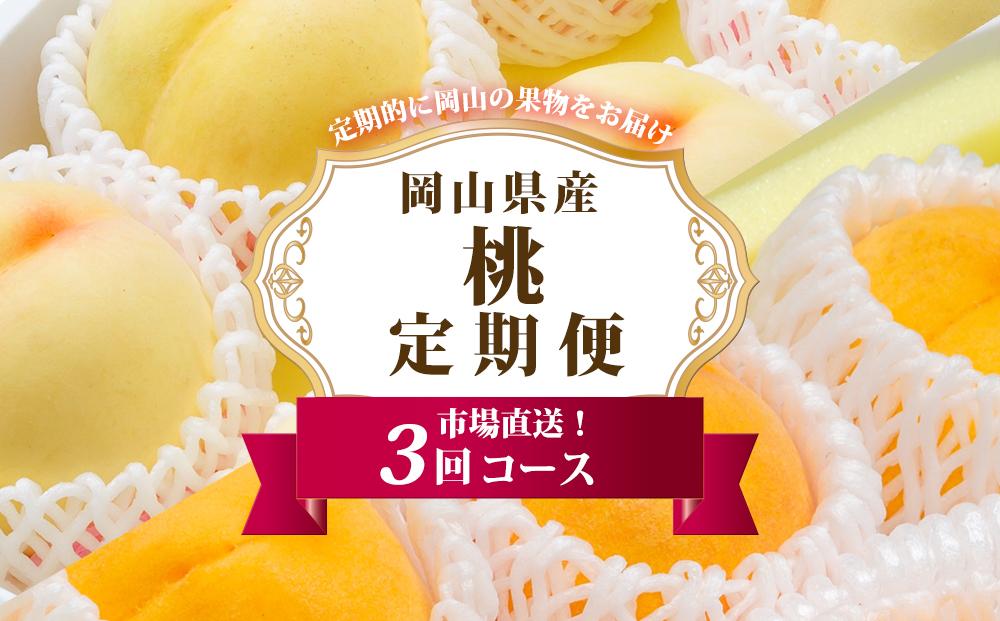 フルーツ 定期便 2026年 岡山 の 桃 食べ比べ 定期便 3回コース もも モモ 岡山県産 国産 フルーツ 果物 セット ギフト