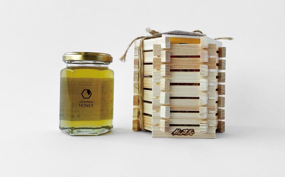 ハチミツ おかやまハニー（180g×1個）木枠入り