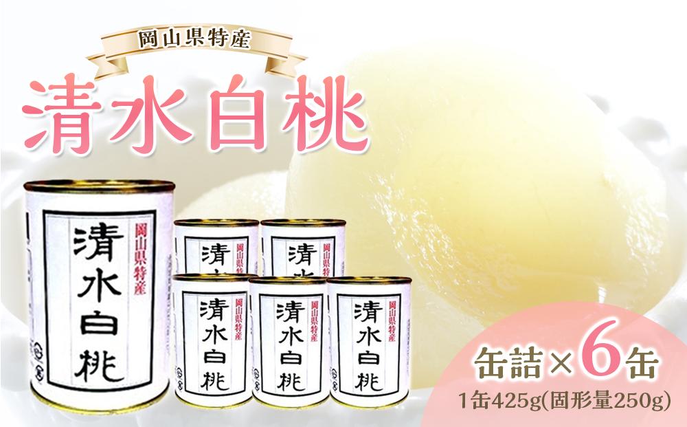 角南製造所 清水白桃缶詰 6缶セット