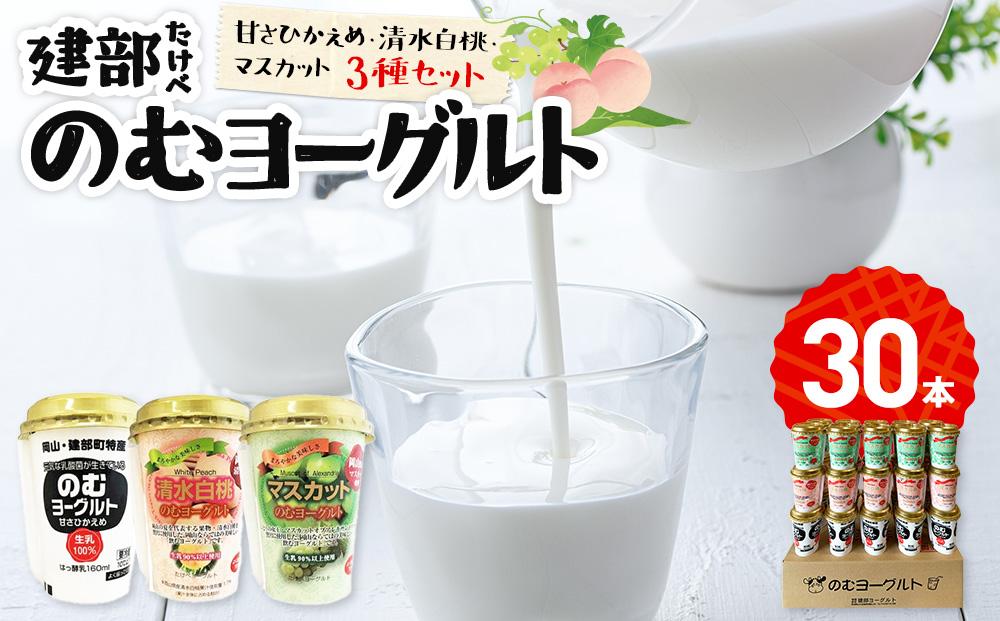 建部のむヨーグルト　3種セット　30本