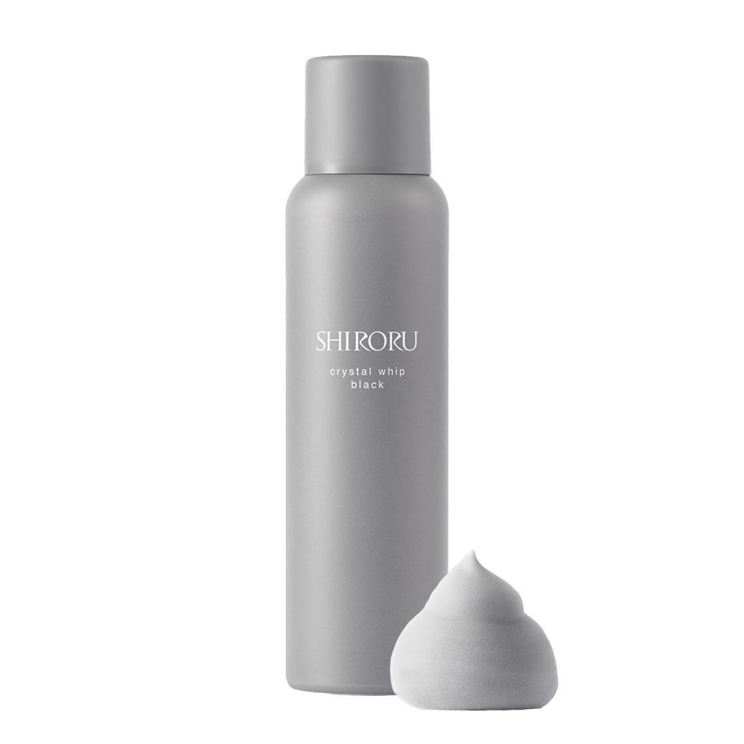 SHIRORU クリスタルホイップブラック 120g＜炭酸泡洗顔が毛穴・くすみ汚れを吸着＞