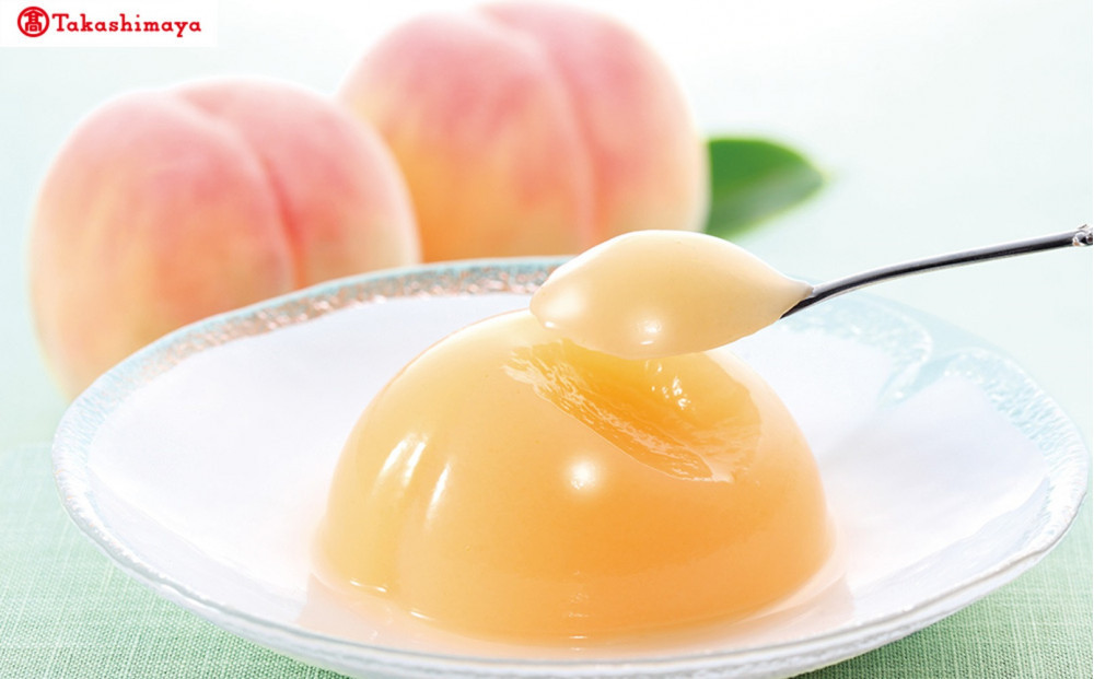 〈宗家 源吉兆庵〉清水白桃ぜりぃ2個入〈高島屋選定品〉