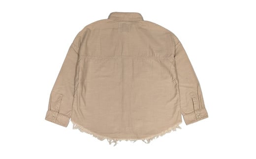 【SIZE:FREE】T-ASSACレディースミリタリーシャツ「MILITARY SH ／ BEIGE」【T-ASSAC シーンズ スキニー ジーパン 児島デニム デニム 衣類 岡山県 倉敷市 おすすめ 人気】